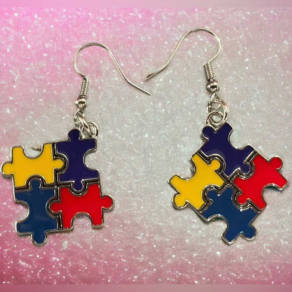 Autism Puzzle Piece Earrings